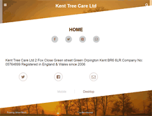 Tablet Screenshot of kent-treecare.co.uk